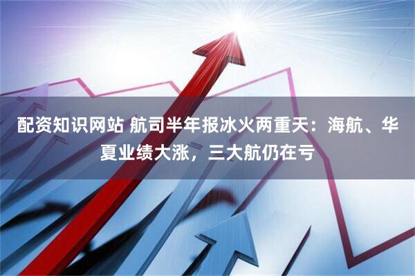 配资知识网站 航司半年报冰火两重天：海航、华夏业绩大涨，三大航仍在亏