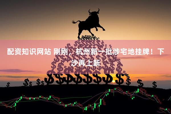 配资知识网站 刚刚，杭州新一批涉宅地挂牌！下沙再上新